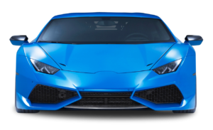 A Lamborghini Huracán in a front view, showcasing sleek design, high-performance engineering, and expert car tuning potential.
